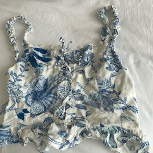 Urban outfitters peplum corset top